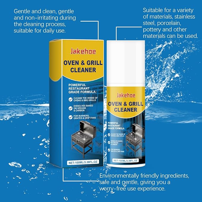 Grill &amp Oven Cleaner Heavy-Duty Foam For Grease &amp Carbon Multi-Surface Kitchen Degreaser(3PCS)