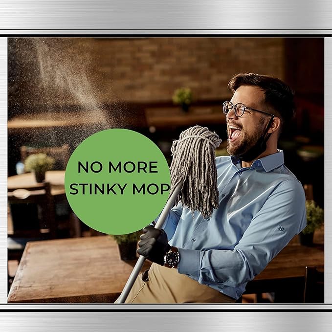 Restaurant Bio-Deodorizing Floor Cleaner Heavy Duty Concentrated Enzyme Degreaser &amp Odor Eliminator for Use in Mopping Bathroom Kitchen and Dining Room. Removes Grease &amp Urine Odors. (4)