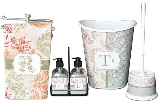 Personalized Pink Flamingo Waste Basket - Double Sided (Black)