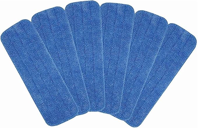 3pcs Replacement Mop Cloth Cover 14 * 42cm Wet/Dry Flat Mop Cleaning Pad Microfiber Mop Cloth for Spray Mop