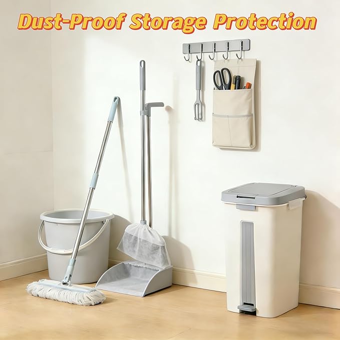 Disposable Broom CoversDisposable Broom Dusting Covers100PCS Dust-Proof Sleeves &amp No-Wash Lazy Cleaning ToolUniversal Elastic FitEasy On/Off for Standard BroomsKeep Hands Clean (200pcs)