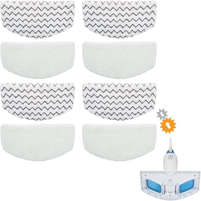 BonusLife Steam Mop Pads for Bissell PowerFresh 1940 1806 Replacement Parts 8 Pack
