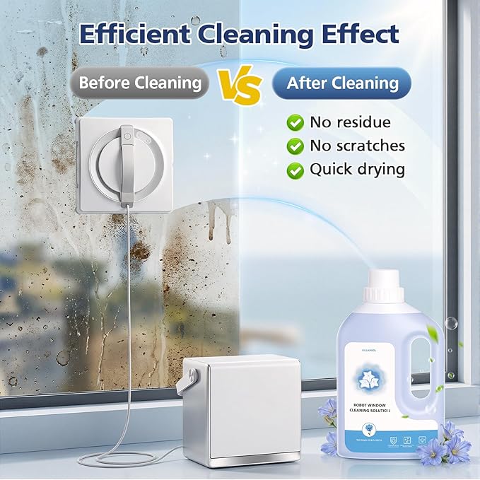 Window Cleaning Solution Compatible with ECOVACS Winbot W2 PRO OMNI/ W2 OMNI/ W2 PRO/ W1 PRO/WINBOT MINI1L