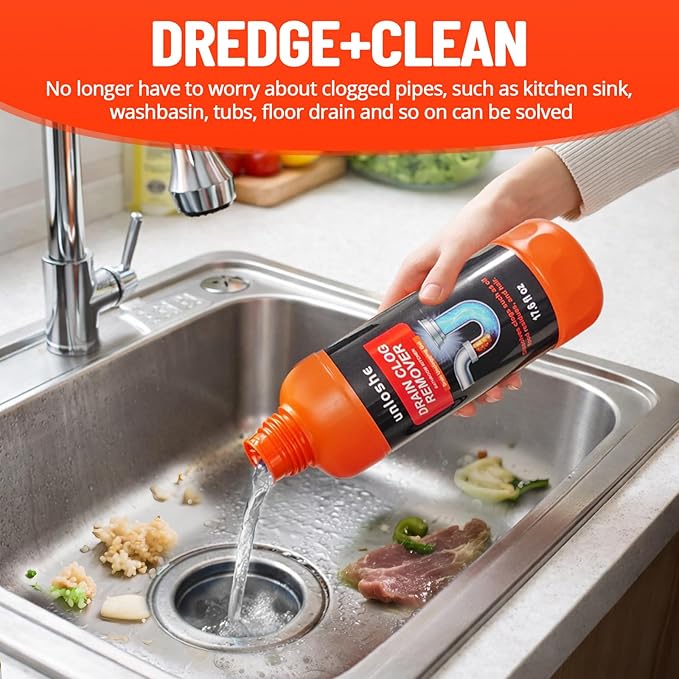 Drain Clog Remover and Drain Cleaner Unclogs and Removes Hair Soap Scum and Blockages for Bathroom Kitchen Sink Tubs (2-Pack)
