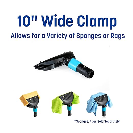 SPARTA Sponge Clamp with Acme Threaded Connection for Cleaning Kitchen Bathroom And Janitorial Use Plastic 10 Inches