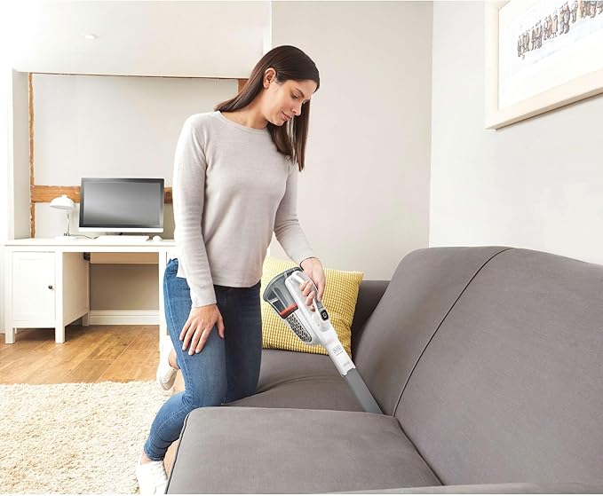 BLACK+DECKER Dust Buster Hand Held Vacuum Cordless Rechargeable Portable Vacuum for Car Extended Runtime Powerful Suction Extra Long Crevice Tool AdvancedClean+ (HHVK320J10)