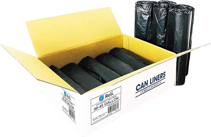 Reli. Trash Bags 55-60 Gal (150 Bags) &amp 40-45 Gal Trash Bags (250 Bags)