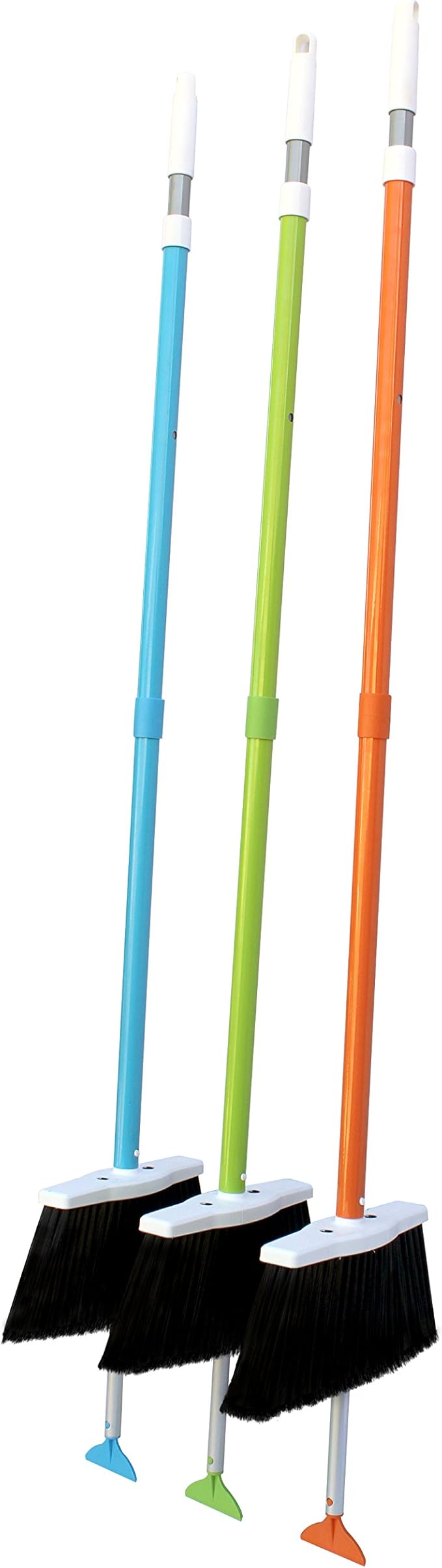 New Scrape and go Broom as seen on Shark Tank! Duluxe Upright Sweeping Broom with Scraper