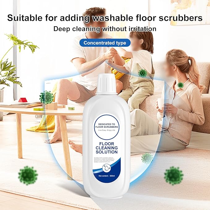 Floor Cleaning Solution Compatible With Tineco Deep Cleans for Multiple Hard Floors Suitable With All Robot Vacuums with Mopping and Cordless Wet/Dry Vacuum Mop Cleaner (Original 2 Bottle)