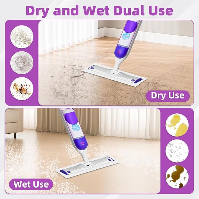 50 Count Microfiber Mop Pads Compatible with Swiffer Powermop Disposable or Reusable Replacement Pads for Wet &amp Dry Use PowerMop Refills for Multi-Surface Floor Cleaning