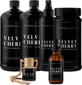 Fragrances - Lovers Bundle – 6-Piece Set | Velvet Cherry | Laundry Detergent 32oz Mop Soap 32oz Linen &amp Room Spray 8oz Diffuser Oil 2oz Upholstery Deodorizer 16oz &amp Car Diffuser
