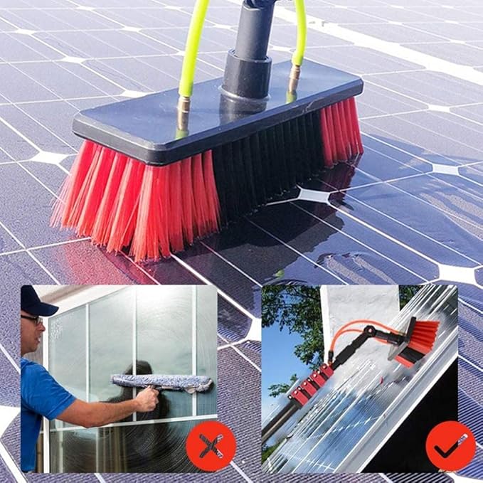 water fed pole kit window cleaning brush outdoor Window Cleaning Pole Telescopic Window Cleaning Brush Extendable Cleaner Conservatory Roof Cleaning Photovoltaic And Solar Panels