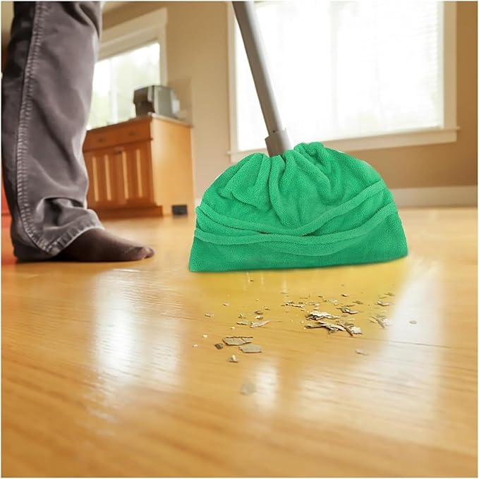 1 Multifunctional Coral Fleece Broom Cloth Cover Floor mop Reusable Ultra-fine Fiber Absorbent Household Cleaning accesso