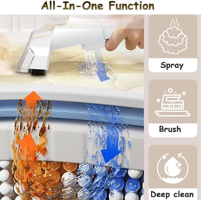 Carpet Cleaning Machine Upholstery Cleaning Machine Handheld Spot Cleaner Deep Cleaning for Pet Stains Sofas Carpets Car Seats Corded Dual Removable Water Tanks