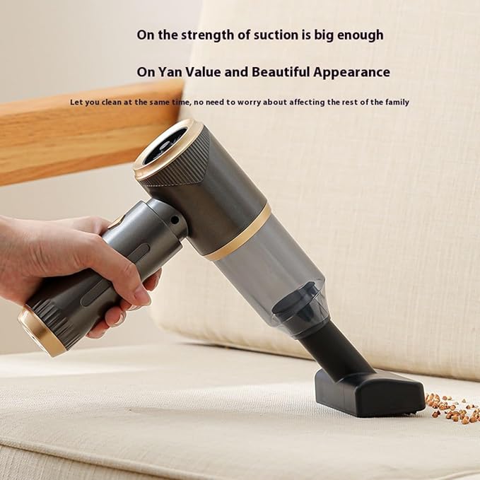 5000Pa Powerful Handheld Cordless Vacuum with Accessories Set 4 in 1 Multipurpose for Car Home Office Pet Hair