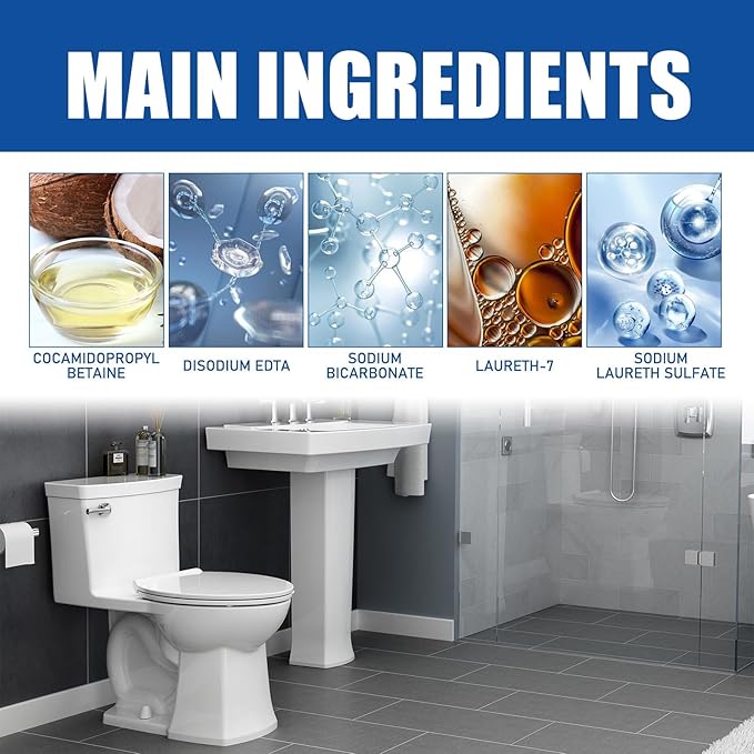 6-Piece Drain Unclogger Powder for Kitchen Toilet and Sink - Effective Grease and Clog Remover(1PCS)