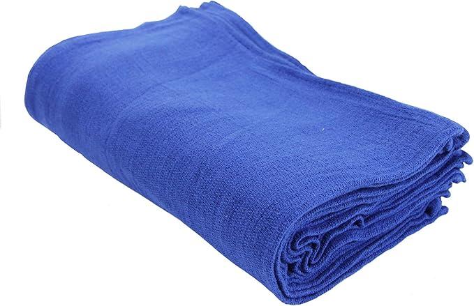 Arkwright Microfiber Huck Towels Case of 120 Lint Free Surgical Cleaning Cloths for Glass Windows Auto Detailing and Professional Use 16 x 26 in Blue