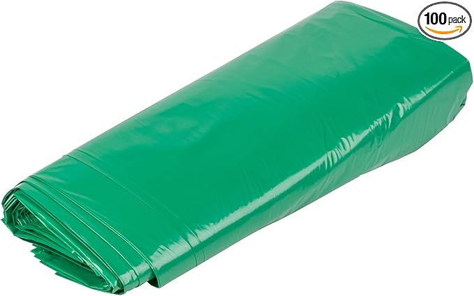 Recycled 1.25 Mil 38 X 58 Low Density Trash Can Liner/Bag - 100/Case 55 Gallon