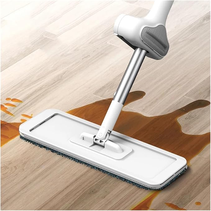 Mop for Wash Floor Cleaner Cleaning Flat Spin Bucket House Easy Home 360°Rotation(M(36CM)-1cloth)