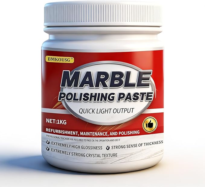Granite Polishing Paste Marble Cleaner Countertop Quartz Polish Granite Polishing Kit | Marble Cleaner and Polish - Enhances Shine &amp Maintenance Safe for Stone Surfaces 2.2LB (1 - PCS)