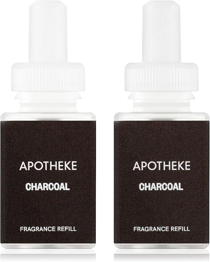 Pura Smart Home Plug-in Diffuser Refills by Apotheke (Charcoal 2-Pack) - Pura Fragrance Refills - Long-Lasting Aromatherapy Air Freshener Fragrance Products with Perfume-Grade Essential Oils
