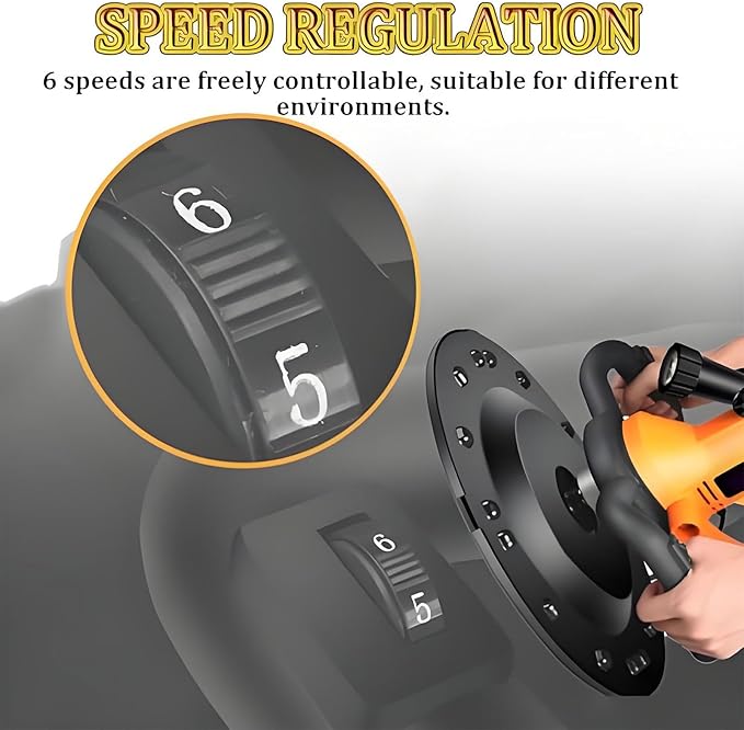 Electric Wall Cement Smoothing Machine Wall Straightener Machine 2880W Electric Float Cement Mortar Polisher With Self-adhesive Chassis And LED For Smoothing And Polishing Walls(110V)