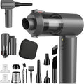 Car Vacuum Portable Cordless with 16000PA Ultra Suction 4-in-1 Foldable Air Duster &amp Brushless Motor Rechargeable Handheld Vacuum for Pet Hair Car Seats Home &amp Office Cleaning