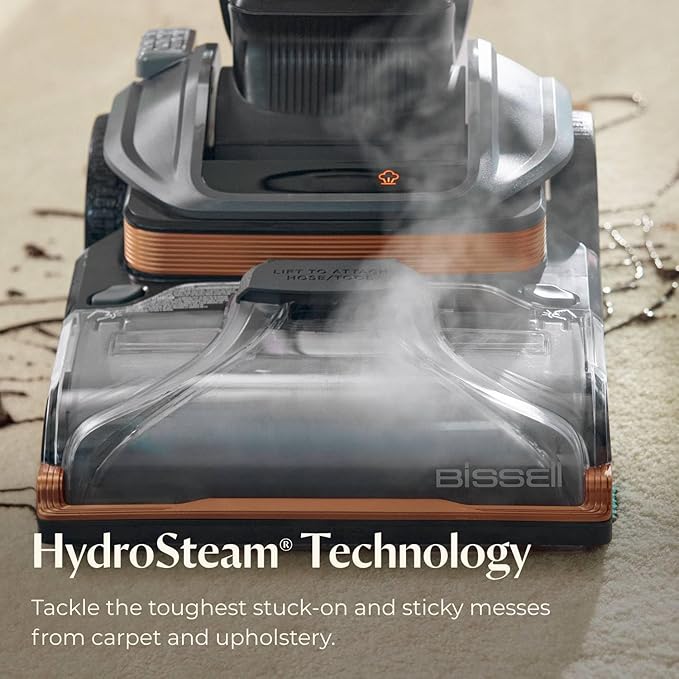BISSELL Revolution HydroSteam Pet Carpet Cleaner Upright Deep Cleaner HydroSteam Technology 2-in-1 Pet Upholstery Tool &amp Formulas Included 3432