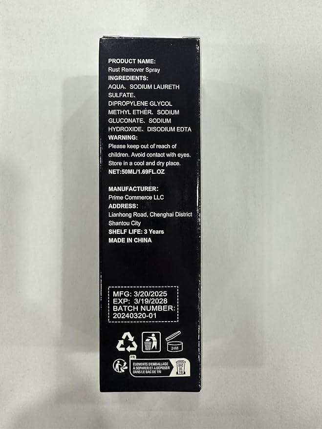 NEXA Rust Remover Spray (50ml) – Fast-Acting Metal Cleaner for Light Rust Grease | No Heavy Scrubbing | Multi-Surface Use for Tools Auto Parts &amp Appliances