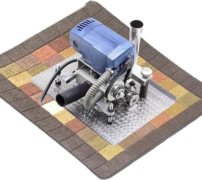 500W Electric Carpet Shearing Machine Flat Shearing Rug Machine with 3in Blade &amp Adjustable Depth Professional Handheld Carpet Trimmer for Rug Tufting