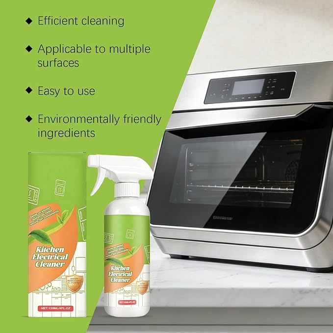 Electrolyzed Kitchen Sprayfly Cleanse Spray Natural Enzyme Multi-Purpose for Oven Stove Range Hood &amp All Household Appliances Easy