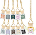 10 Pcs Employee Appreciation Gifts Bulk Empty Glass Car Air Freshener Hanging Diffuser Thank You Gifts for Employee Nurse Staff Dietician Social Worker Volunteer