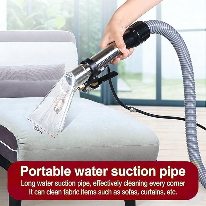 Industrial Carpet Cleaner Machine Commercial Portable Floor Vacuum 360° Smooth-Rolling Wheels Bottom Drainage Hole for HotelsGuesthousesDry CleanersOfficesCleaning Companies 20L