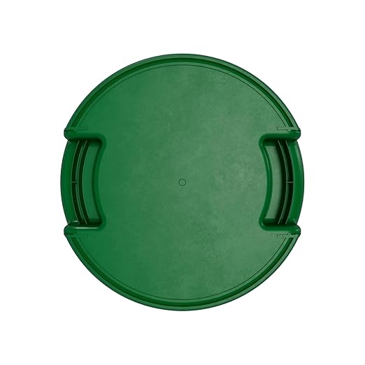 SPARTA Bronco Waste Container Trash Container Round Trash Bin for Disposal 10 Gallons Green