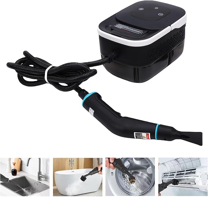 Pssopp Handheld Steam Cleaner 6 Gear Adjustable High Temperature Steamer Cleaning Machine for Cleaning Tile Car Kitchen Bathroom (US Plug 110V)