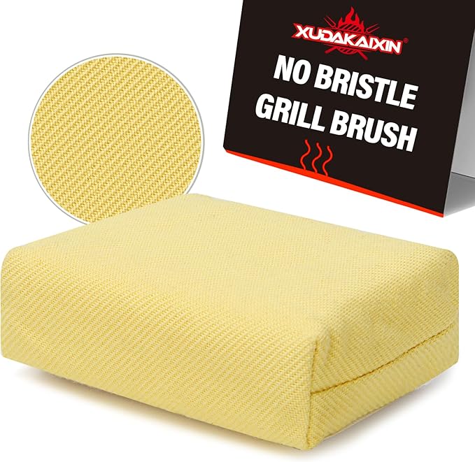 Grill Brush Bristle Free(Only Replaceable Cleaning Head No Grill Brush)-Yellow
