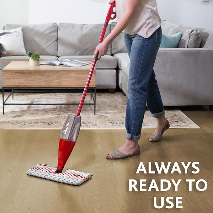 Vileda Spray mop with Tank for Wet Cleaning of Tiles parquet and Laminate Multicoloured