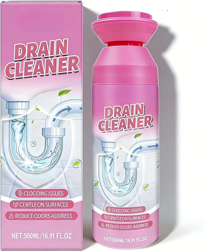Foam Drain Cleaner Sink Drain Maintenance Cleaner For Home Hair &amp Grease Residue Remover For Kitchen Bathroom Pipes(1PCS)