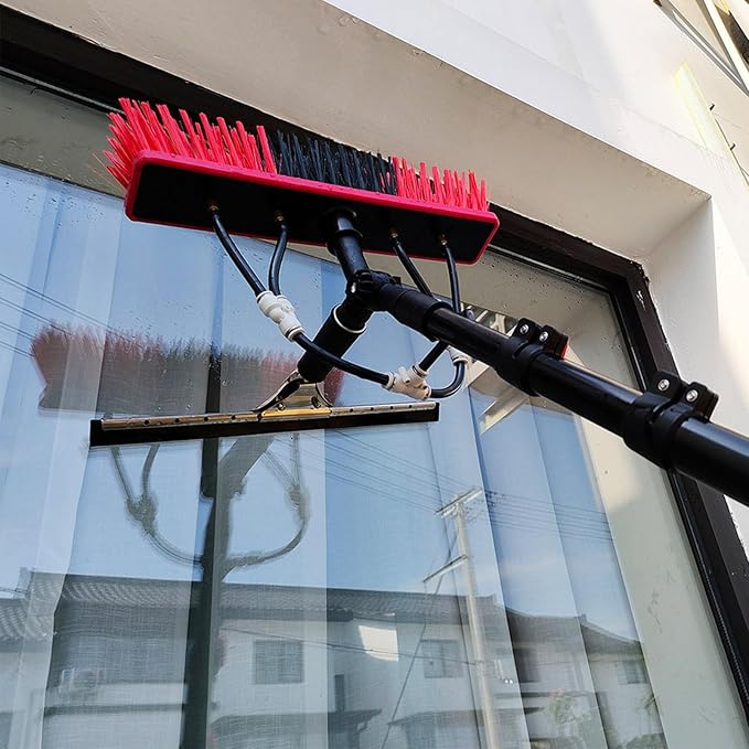 Window Cleaning Equipment Water Fed Pole Window Cleaning Equipment Telescopic Window Cleaner Cleaning Photovoltaic and Solar Panels Extendable Cleaner Conservatory (5.4m/17.7ft)