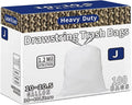 Code J Custom Fit Trash Bags Compatible with Simplehuman Code J | 100 Count | 10-10.5 Gallon / 38-40 Liter | 1.2 Mil | Heavy Duty White Drawstring Garbage Liners