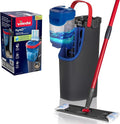 Vileda H2PrO Flat mop System - Revolutionary Clean and Dirty Water Separation - Water-Saving Design - Compact Storage - Ergonomic Handle - Microfibre Power - Can be Used one-Handed