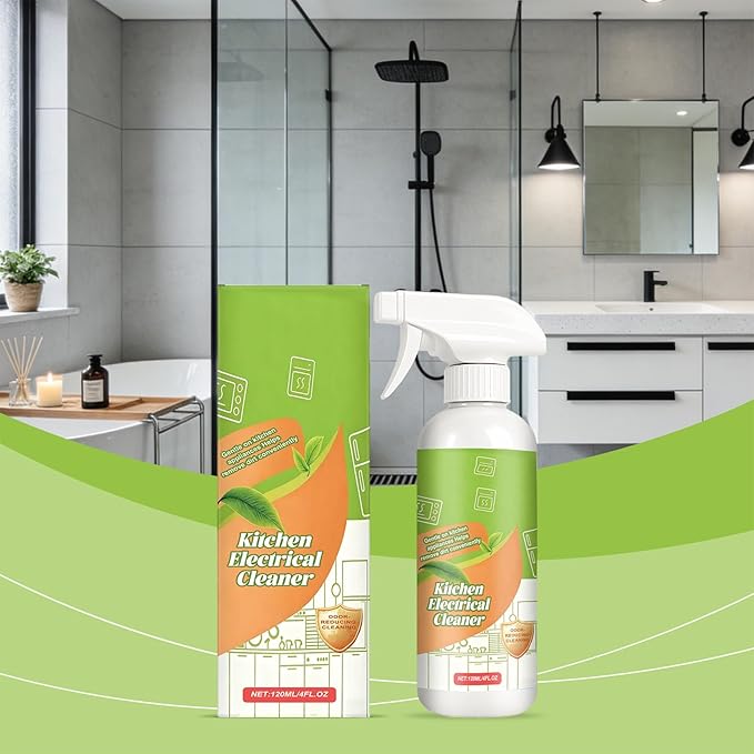 Lanenow Electrolyzed Ion Kitchen Cleaner Spray Multi Purpose Household Degreaser for Oven Stove Range Hood and Kitchen Appliances (2pcs)
