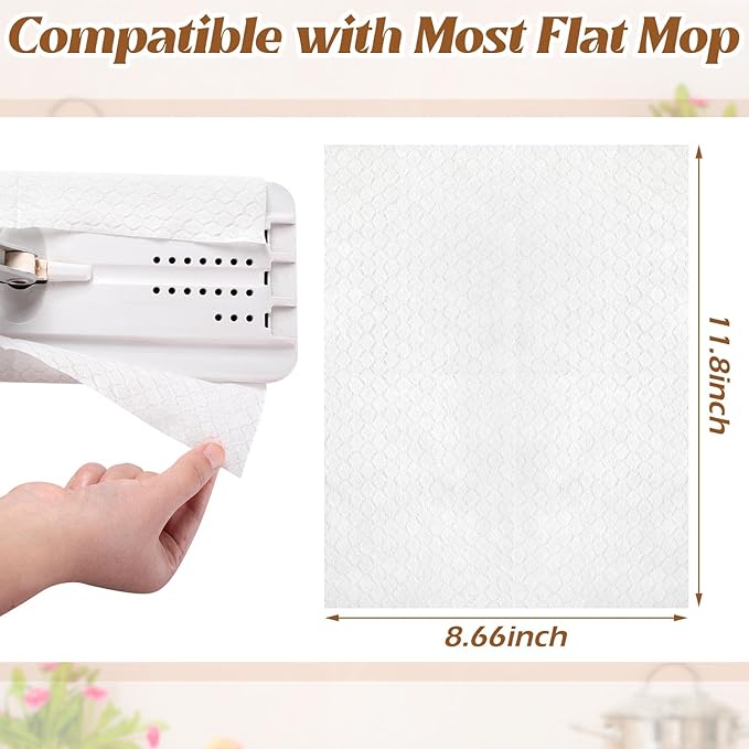 Hoolerry 900 Count Dry Sweeping Cloths Compatible with Swiffer Sweeper Disposable Dry Mop Refills Dusting Cloths Duster Refills Mop Pads for Hardwood Tile Vinyl Floor 11.81 x 8.66 Inch