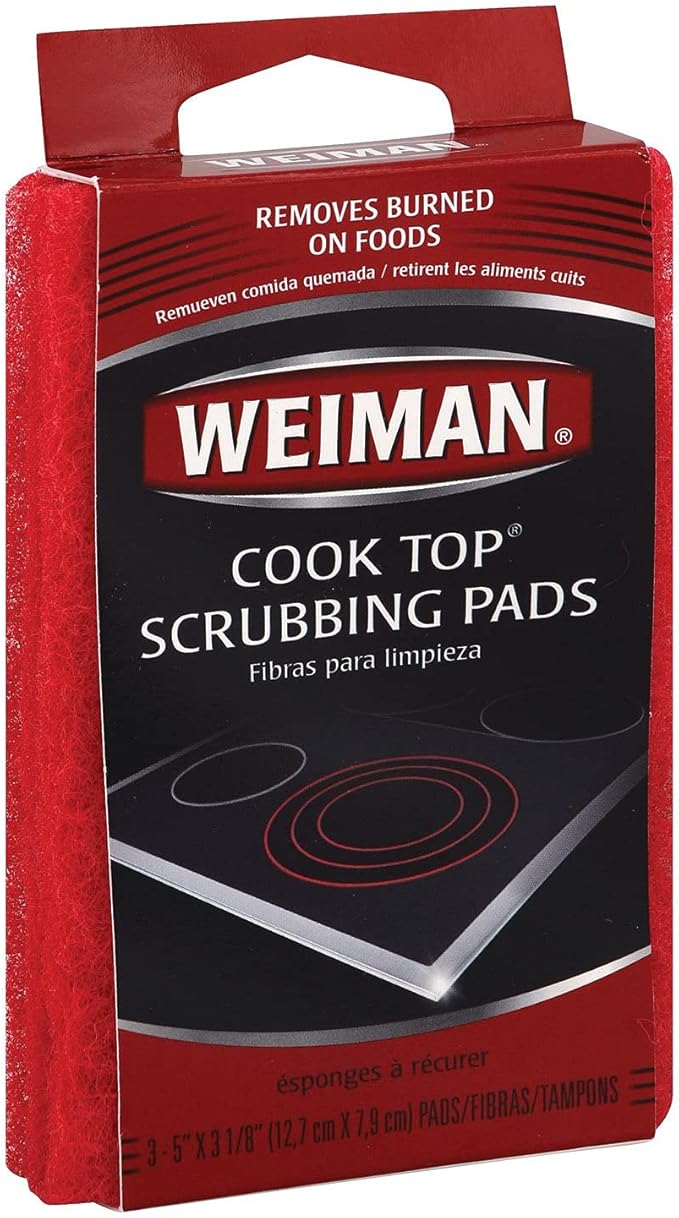 Weiman Cook Top Scrub Pad 3 PC (Pack of 6)