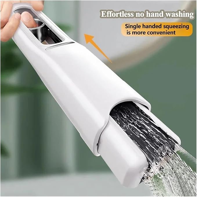 Portable Mini Mop for Kitchen Bedroom Bathroom &amp Tabletop Glass Cleaning - Compact and Cleaning Tool(1 Handle 2Head)