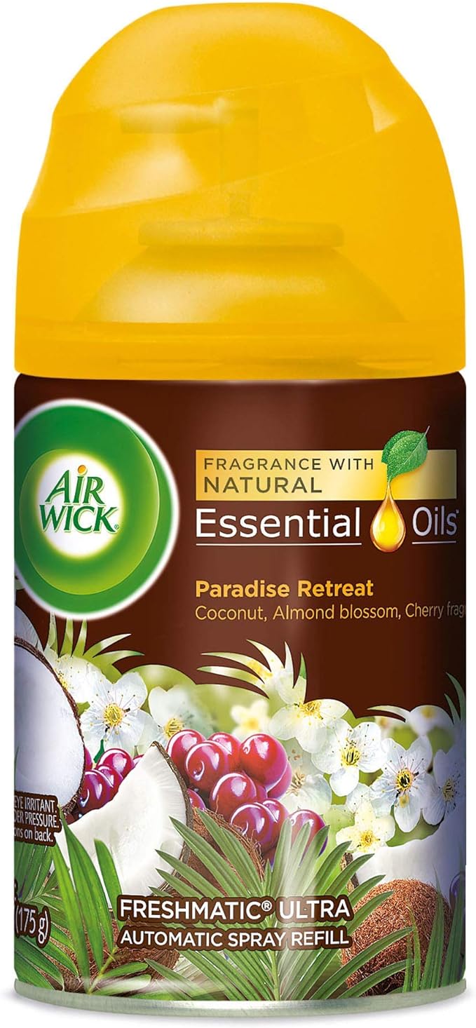 Air Wick 91099 FRESHMATIC LIFE SCENTS ULTRA REFILL PARADISE RETREAT 5.89 OZ AEROSOL 6/CARTON