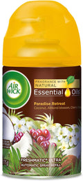 Air Wick 91099 FRESHMATIC LIFE SCENTS ULTRA REFILL PARADISE RETREAT 5.89 OZ AEROSOL 6/CARTON