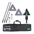 Unger Commercial Microfiber Indoor Glass Cleaning Kit - 11' Stingray Deluxe Refillable Cleaning Set - Extended Reach for Indoor Glass and Surfaces - SRKB7