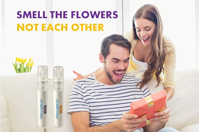 PUREFY Then-Go Spray Discovery/Travel Series (4 -Scent Pack 8ml) Specialty Toilet and Fragrance Spray Natural and Authentic scents No Harsh chemcials.