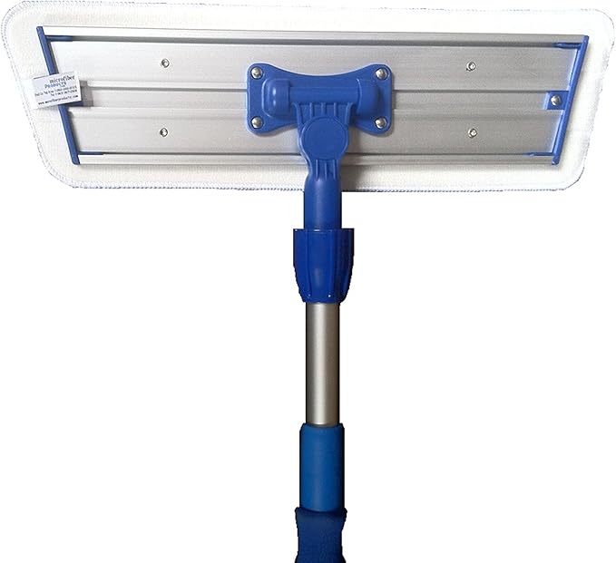 Real Clean 16 inch Commercial Professional Microfiber Mop Kit with Two Microfiber Mop Pads for All Surfaces